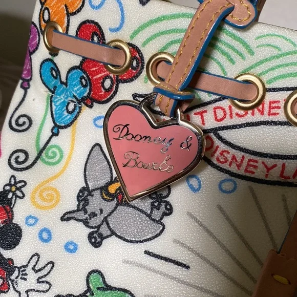 Dooney & bourke sketch tassel tote purse - Picture 2 of 5